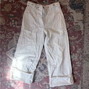 Free People We The Free Palmer Cuff Jeans Size 29 cream